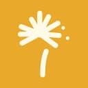 The Feeling Forest app icon: a white dandelion on gold.